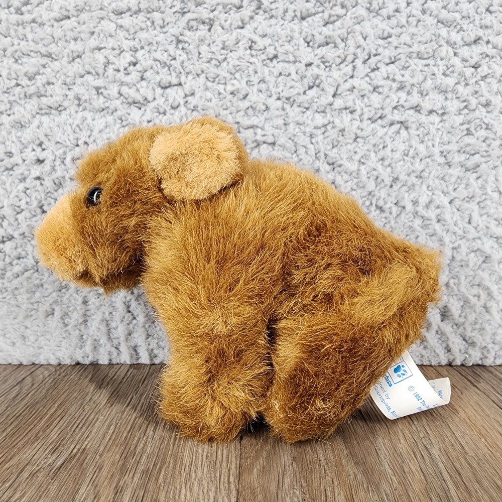 Vintage '92 Soundprints Little Bear Plush Readers Digest Brown Stuffed Animal 6"